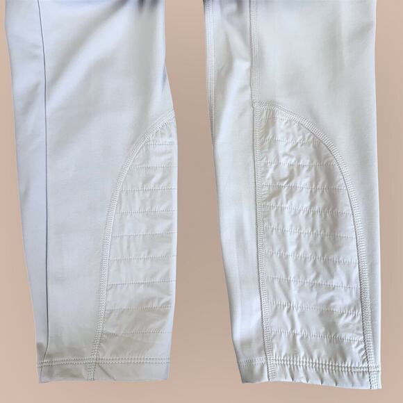 Athleta Peak Hybrid Fleece Tight Legging Athletic Pants Yoga Size M Light Gray - Picture 11 of 15